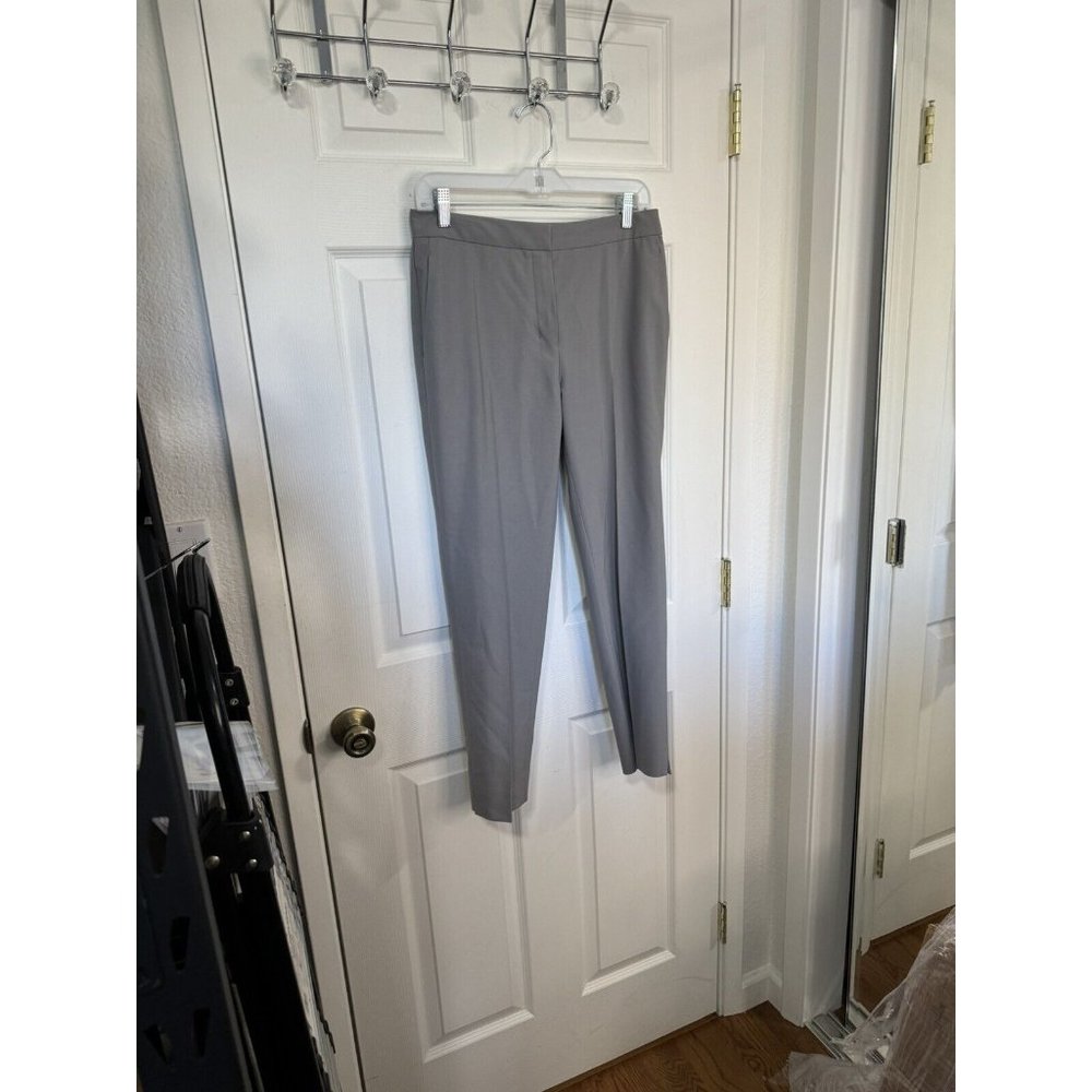 Aritzia Babaton Gray Italian Wool Blend Pants US 4 Straight Leg